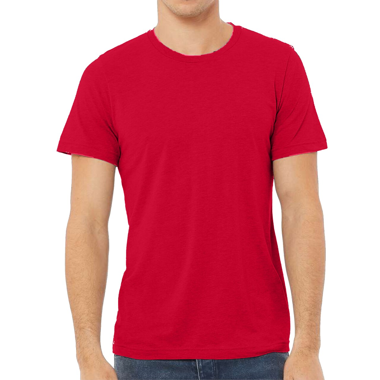 BELLA + CANVAS Adult's Triblend Tee, Crewneck Crafts & Printing Value Shirt